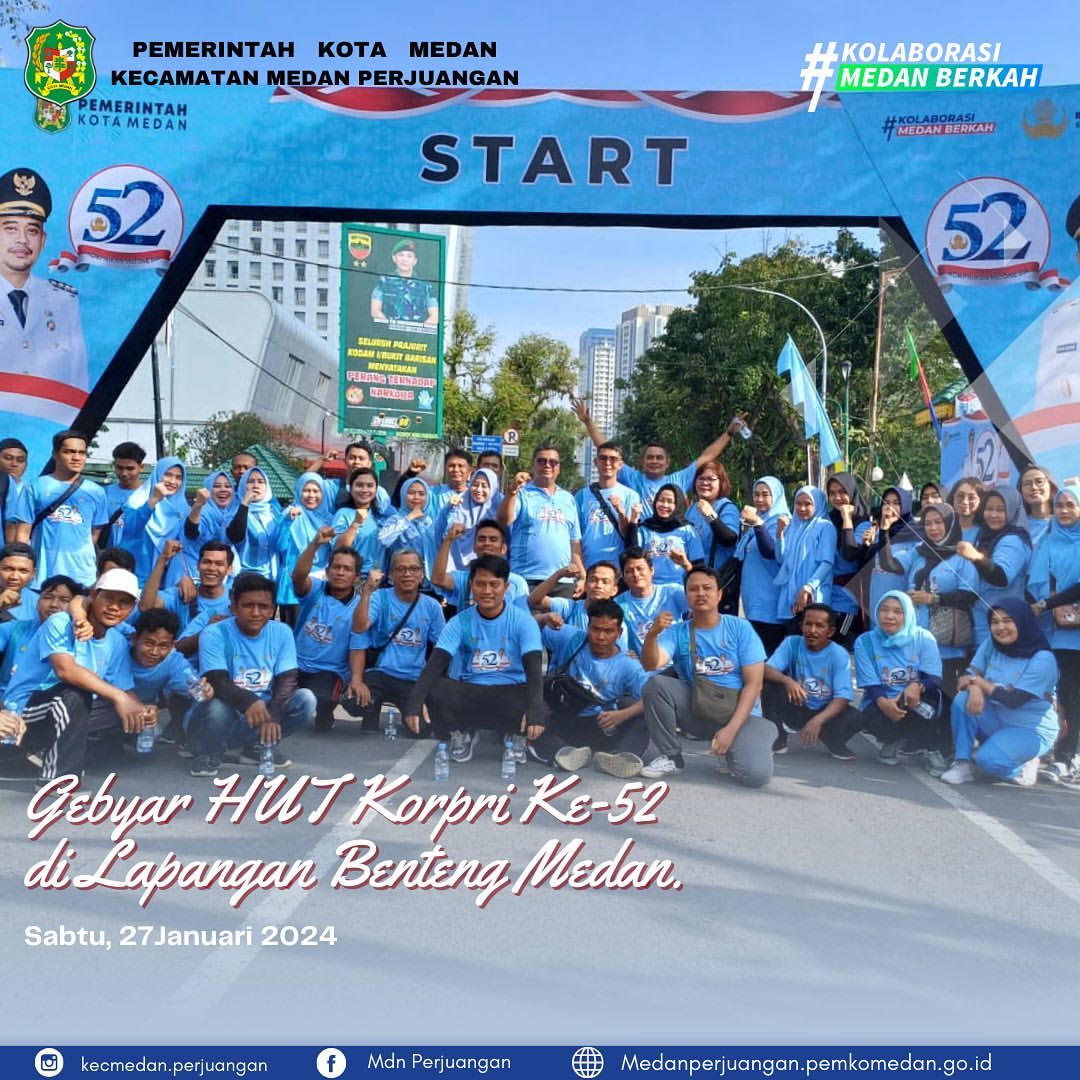 Gebyar HUT Korpri di Lapangan Benteng Medan